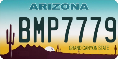 AZ license plate BMP7779