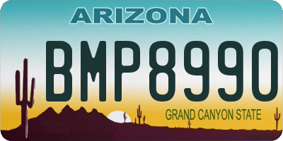 AZ license plate BMP8990