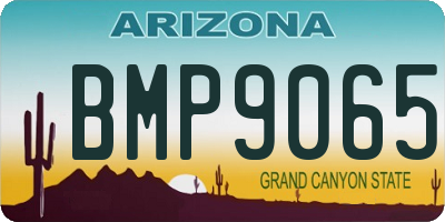 AZ license plate BMP9065
