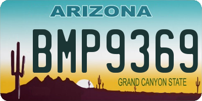 AZ license plate BMP9369