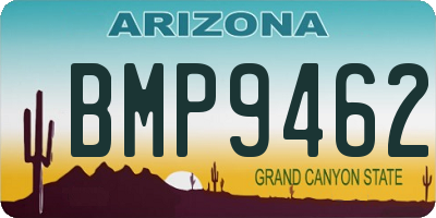 AZ license plate BMP9462