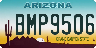 AZ license plate BMP9506