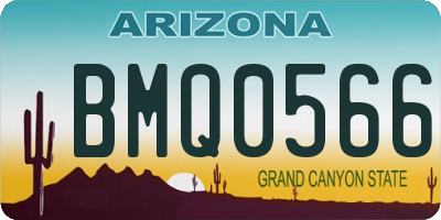 AZ license plate BMQ0566