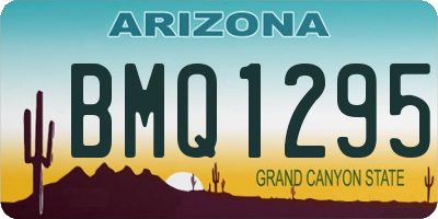 AZ license plate BMQ1295