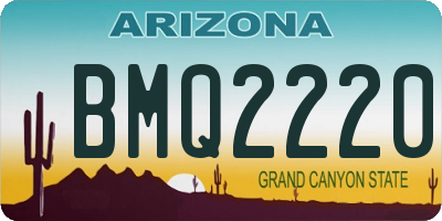 AZ license plate BMQ2220