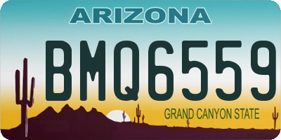 AZ license plate BMQ6559