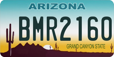 AZ license plate BMR2160