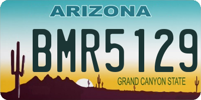 AZ license plate BMR5129