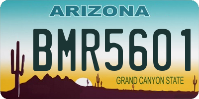 AZ license plate BMR5601