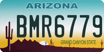 AZ license plate BMR6779