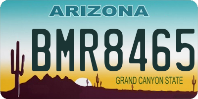 AZ license plate BMR8465
