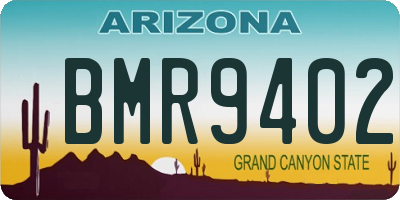 AZ license plate BMR9402