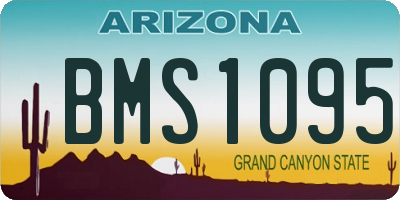 AZ license plate BMS1095