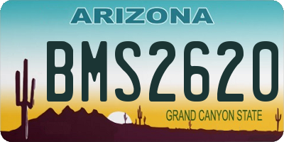 AZ license plate BMS2620