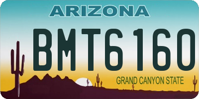 AZ license plate BMT6160