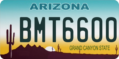 AZ license plate BMT6600