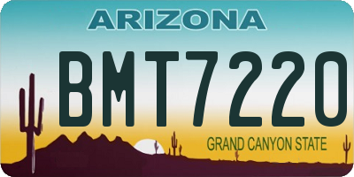 AZ license plate BMT7220