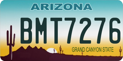 AZ license plate BMT7276