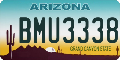 AZ license plate BMU3338