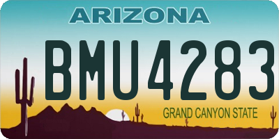 AZ license plate BMU4283