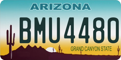 AZ license plate BMU4480