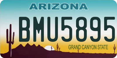 AZ license plate BMU5895