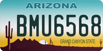 AZ license plate BMU6568