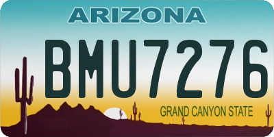 AZ license plate BMU7276