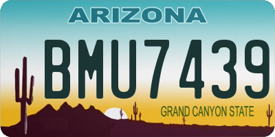 AZ license plate BMU7439