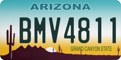 AZ license plate BMV4811