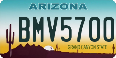 AZ license plate BMV5700