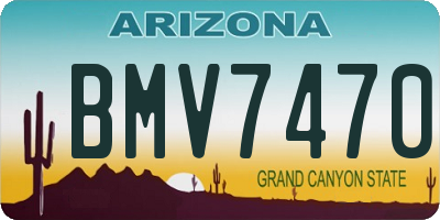 AZ license plate BMV7470