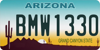 AZ license plate BMW1330