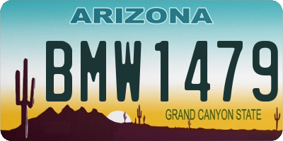 AZ license plate BMW1479