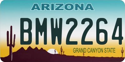 AZ license plate BMW2264