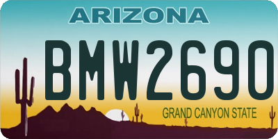 AZ license plate BMW2690