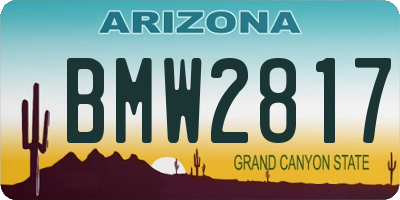 AZ license plate BMW2817