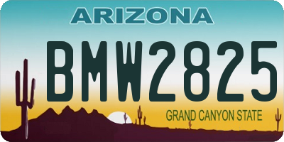 AZ license plate BMW2825