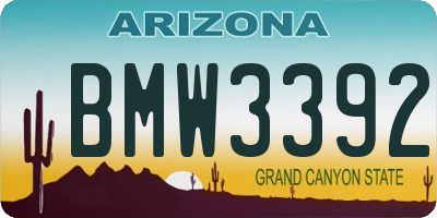 AZ license plate BMW3392