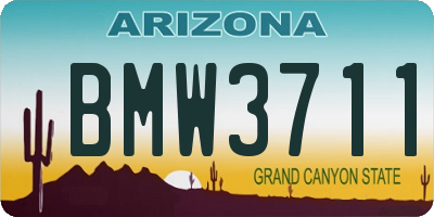 AZ license plate BMW3711