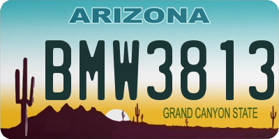 AZ license plate BMW3813