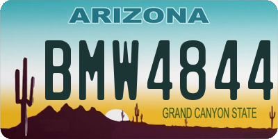 AZ license plate BMW4844