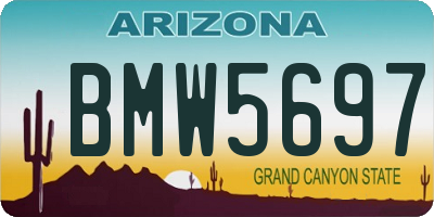 AZ license plate BMW5697