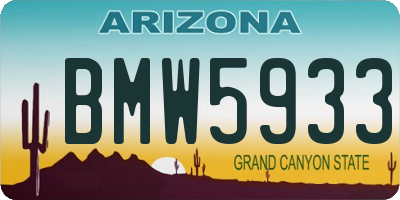 AZ license plate BMW5933