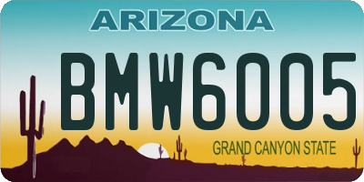AZ license plate BMW6005
