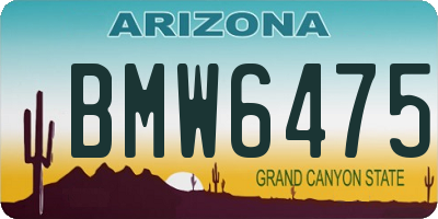 AZ license plate BMW6475