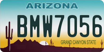 AZ license plate BMW7056