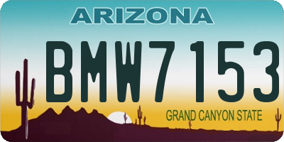 AZ license plate BMW7153