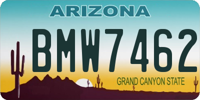AZ license plate BMW7462
