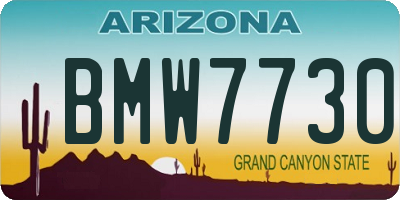 AZ license plate BMW7730